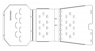 Komplet osłon podwozia Ford Ranger 2012-2022