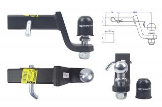 Obniżony adapter hak holowniczy 50x50 do zderzaka USA