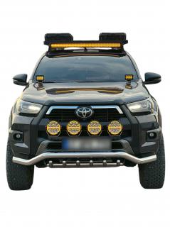 Uchwyt mocowanie na światła lampy do grilla Toyota Hilux 2021-