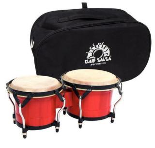 Bongo 6,5  7,5'' kolor bordo Club Salsa