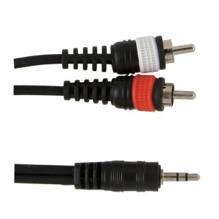 Kabel GEWA 2xCinch - 1xJack 3,5mm S. 1,5m czarny