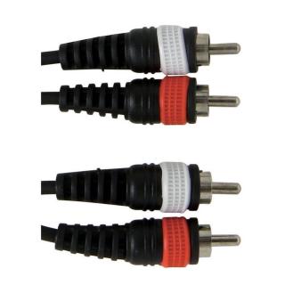 Kabel GEWA 2xCinch - 2xCinch 1,5m czarny