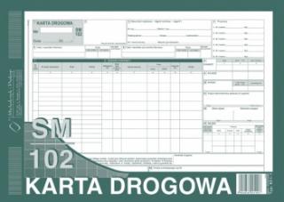 Karta drogowa A4 801-1N numerowana