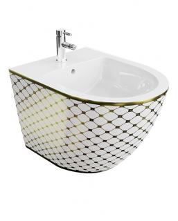 Bidet wiszący Lavita Sofi Checked Gold
