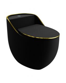 Kompakt WC Lavita Silia Rim Black Gold Line