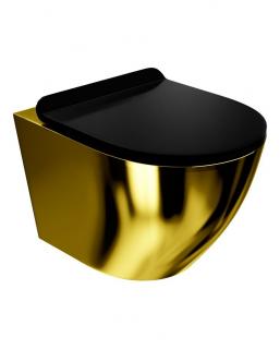 Miska WC Lavita Sofi Slim Gold/Black