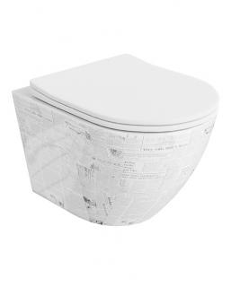 Miska WC Lavita Sofi Slim Paper + deska