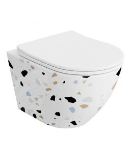 Miska WC Lavita Sofi Slim Stone + deska