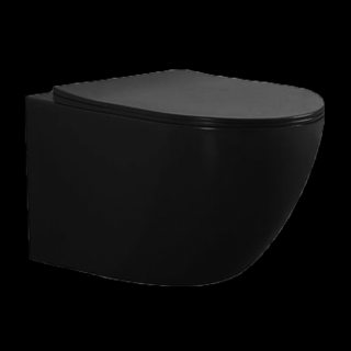 Miska WC wisząca z deską - Lavita Sinto Black 2.0