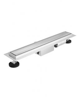 Odpływ liniowy 80cm, Lavita Plate Steel 800 - Syfon stalowy, odpływ prysznicowy 80cm
