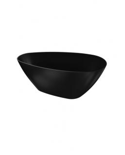 Wanna wolnostojąca kompozytowa czarna 150x70cm + syfon - Lavita Pietra Black 1500