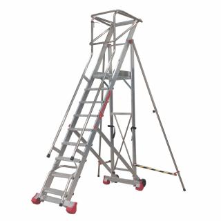 Drabina MFT - 7 stopni (wys. rob 3,68m) nachylenie 60deg; (z stabilizatorem)