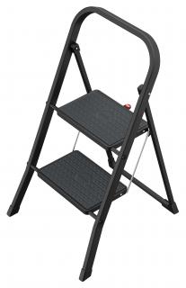 Schodki składane stalowe HAILO K44 StandardLine Black 2 st (wys. rob. 2,25m)