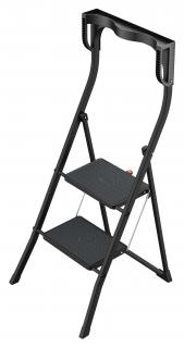 Schodki składane stalowe HAILO K77 ComfortLine Black 2 st (wys. rob. 2,47m)