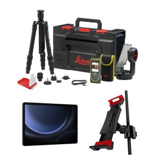 Dalmierz laserowy Leica Disto X6 - zestaw z tabletem i uchwytem na tablet