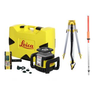 Niwelator laserowy Leica Rugby CLA /CLX250, 500, 600, 700 + detektor COMBO [ZESTAW] Statyw + łata