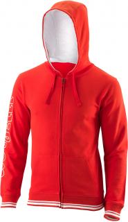 Bluza tenisowa WILSON Team II FZ Hoody - red