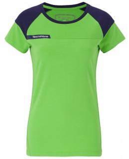 Koszulka tenisowa dziewczęca TECNIFIBRE Lady F1 Stretch - green