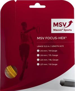 Naciąg tenisowy MSV Focus Hex 12m - yellow