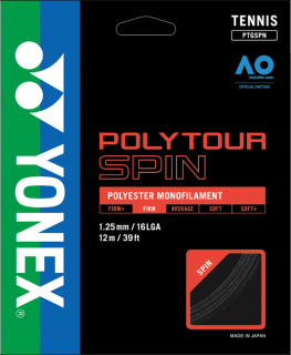 Naciąg tenisowy YONEX Poly Tour Spin - czarny