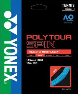 Naciąg tenisowy YONEX Poly Tour Spin - niebieski