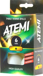 Piłeczki do tenisa stołowego Atemi * - (białe) 6 szt.
