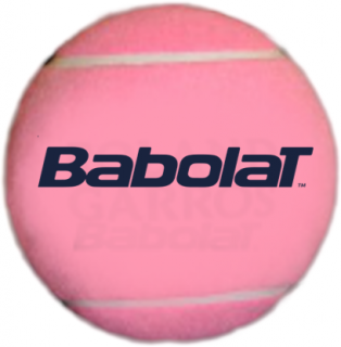 Piłka na autografy Babolat JUMBO różowa - mała