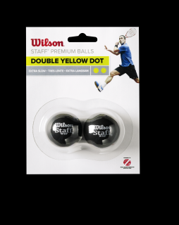 Piłki do squasha WILSON Double Yellow Dot 2szt