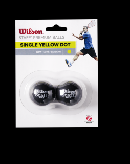 Piłki do squasha WILSON Single Yellow Dot 2szt