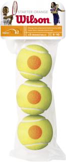 Piłki tenisowe WILSON Starter Orange Junior 3szt