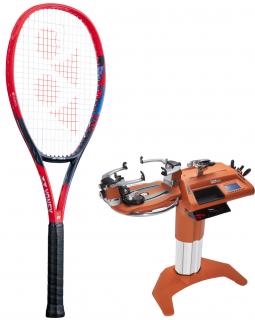 Rakieta tenisowa YONEX Vcore 98 (305g) - Scarlet + Naciąg