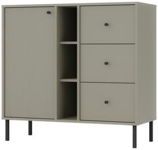 meble TOKYO 824 komoda z szufladami do salonu na nóżkach eukaliptus N2