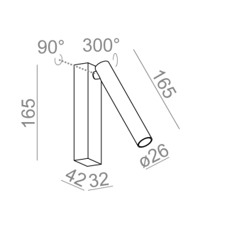 PET micro move LED 3000K 32 kinkiet szary 26504-M930-F3-00-84 Quick Shipment