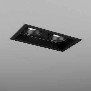 SQUARES next 50x2 LED M930 36deg; wpuszczany czarny struktura	37980-M930-FB-00-12 Quick Shipment