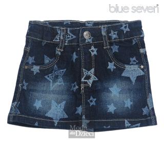 BLUE SEVEN Spódnica jeansowa gwiazdki