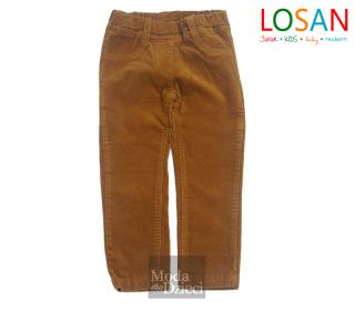 LOSAN Spodnie sztruksowe brązowe