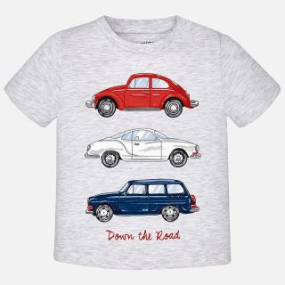 MAYORAL T-shirt chłopięcy z samochodami