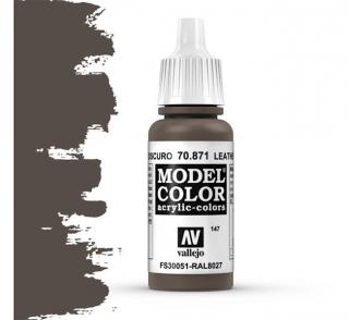 Vallejo Model Color Leather Brown -17ml -70871