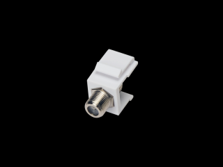 Adapter typu keystone ze złączem F, kolor biały ALANTEC