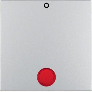 B.Kwadrat/B.7 Klawisz z czerwoną soczewką z nadrukiem "0" do łączników 2- i 3-biegunowych, aluminium [10]
