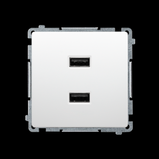 BASIC MODUŁ Ładowarka USB podwójna 2.1 A, 5V DC, 230V, biały [10]