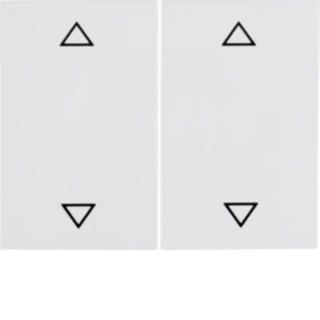 K.1 Klawisze z nadrukowanym symbolami strzałek do łącznika 2-klawiszowego, biały [10]