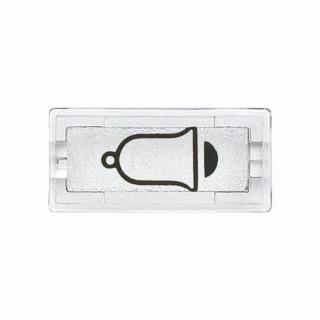 Merten akcesoria, symbol klawisza dzwonek,  przezroczysty