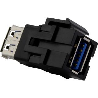 Merten mechanizm gniazda multimedialnego, złącze USB 3.0  keystone