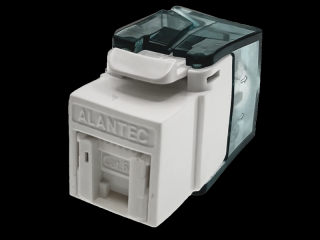 Moduł keystone RJ45 beznarzędziowy UTP kat.6 ALANTEC Plus - badanie jakości INTERTEK  - PODWYŻSZONE PARAMETRY TRANSMISYJNE