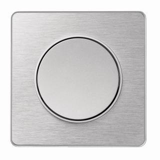 Odace Touch, ramka 1-krotna, podstawa aluminium,  inox