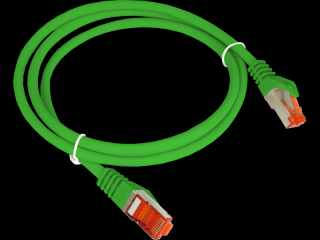 Patch-cord F/UTP kat.6 PVC 0.25m zielony ALANTEC
