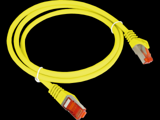 Patch-cord F/UTP kat.6 PVC 0.25m żółty ALANTEC