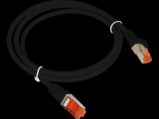 Patch-cord F/UTP kat.6 PVC 5.0m czarny ALANTEC