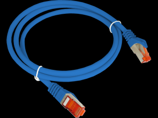 Patch-cord S/FTP kat.6A LSOH 2.0m niebieski ALANTEC